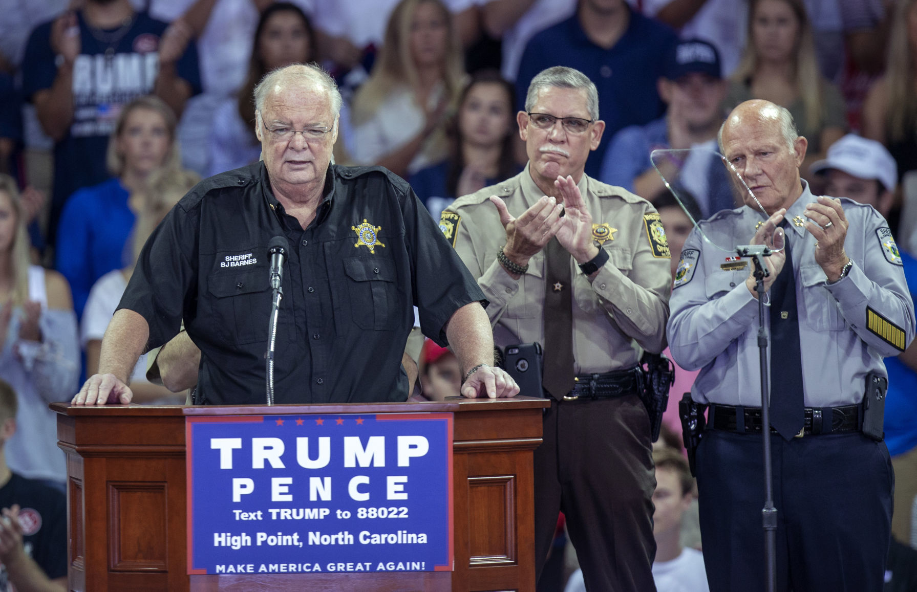 Barnes campaigns for Donald Trump
